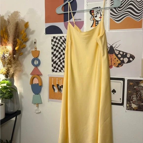 Calvin Klein Lemon Slip Dress Size 10 NWT - Picture 9 of 11
